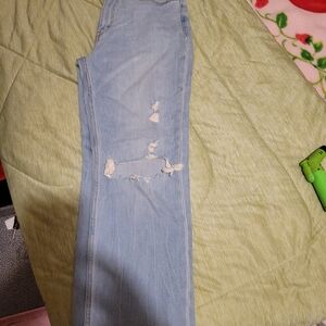 Abercrombie & Fitch Ankle straight ultra high rise